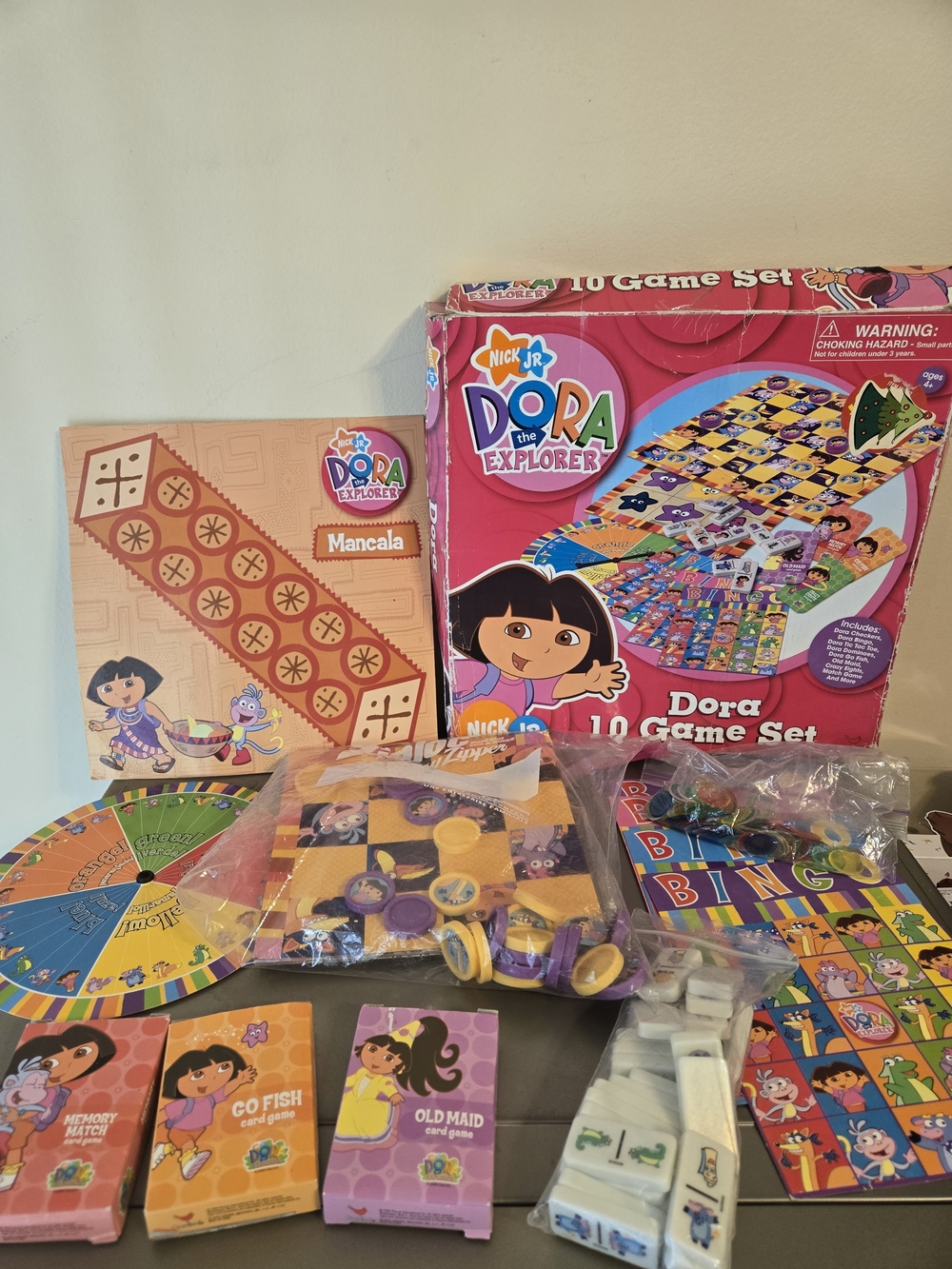 Cardinal Industries Nick Jr. Dora the Explorer 10 Game Set - 2006